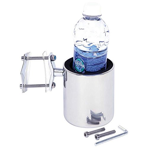 Portavasos universal en acero inoxidable para motocicleta miniatura 1