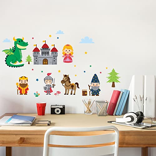 Vinilos Decorativos Maydahui Castillo Princesa Dragón 4 Plancha miniatura 3