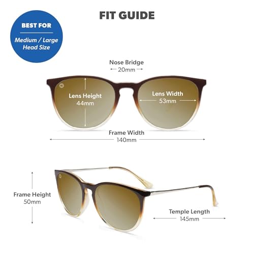 Image of Knockaround Round Trendy Polarized Sunglasses for Women - UV Protection
