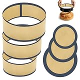 3 Set Silicone Baking Mat for 4, 7, 9 Inch Springform Pan Protector Prevent Cake from Sticking to...