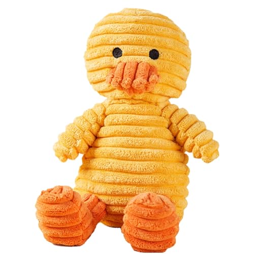 Dog Squeaky Toy, Stuffed Tough Puppy Toy, Interactive Chewing Device, 24x16cm/9.45x6.3 Inches, Sturdy for Small, Medium and Larg