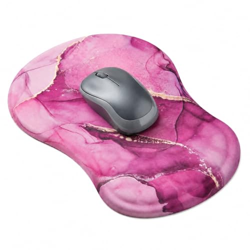 Image of Mouse Pad Wrist Support with Massage Design, Ergonomic Mouse Mat, Pain Relief Memory Foam, Anti-Slip PU Base, Cushion Mousepad Wrist Rest for Gaming, Home, Office, Computer (Marbel - 12inch)