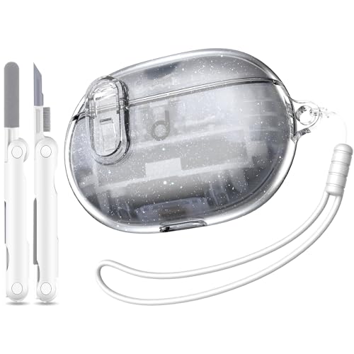 MHYALUDO Beat Studio Buds Plus (2023) / Beat Studio Buds 2021 �P�[�X�J�o�[�A�N���A�\�t�gTPU�����R���O���[�h�ϏՌ��ی�P�[�X�A�N���[�j���O�y���t���A�O���b�^�[�N���X�^���z���C�g