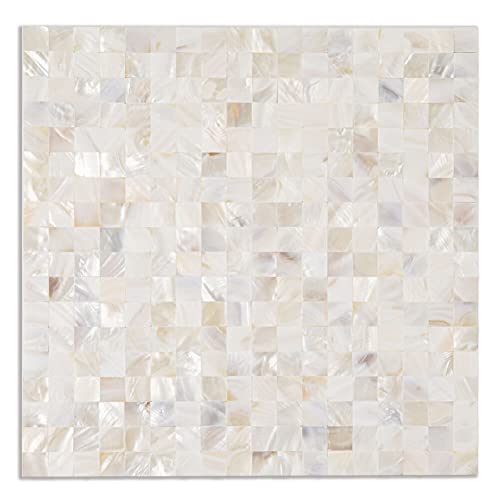 Diflart Mother Of Pearl Peel And Stick Backsplash Herringbone Mosaic Tile For Kitchen Bathroom Wall Decor Pack Of 6 Sheets #TOP11