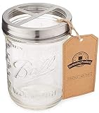 Jarmazing Products Mason Jar Toothbrush Holder - with 16 Ounce Ball Mason Jar – Made from Rust-Proof