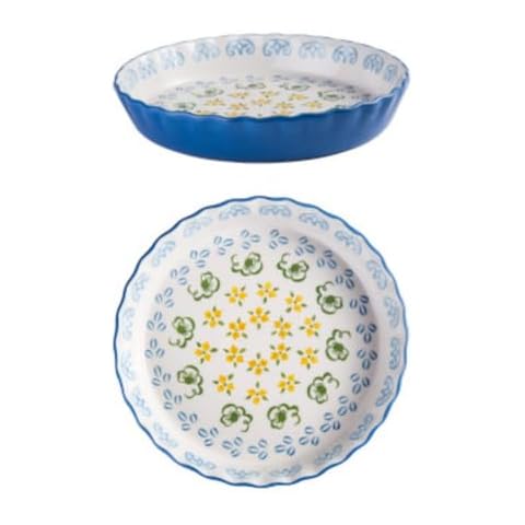 TUSIMI 11 Inch Ceramic Pie Pan Cover