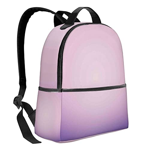 AMRANDOM Unisex Backpack Multipurpose Rucksack Anti Theft Backpacks with Padded Straps Big Capacity Backpack Pink And Purple Ombre Print Fashion Backpack2