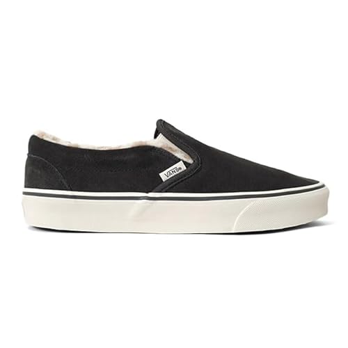 VANS バンズ Classic Slip-On ボア スエード スリッポン VN000BVZEMV 黒 ブラック シェルパ スニーカー メンズ レディース【27.0cm-Faded Black(EMV)】