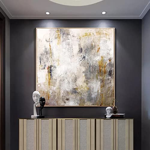 Image pour salon art gris sur toile TORALF mur vide