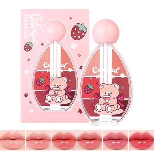 Dubbulon - Dubbulon Set de Gloss à Lèvres pour Femmes - Baume Hydratant Brillant 6 Couleurs | Baume À Lèvres Teinté Résistant À L'eau - Pour Filles Adolescentes Cosmétiques Maison Rencontres Scène Spectacle Lieu