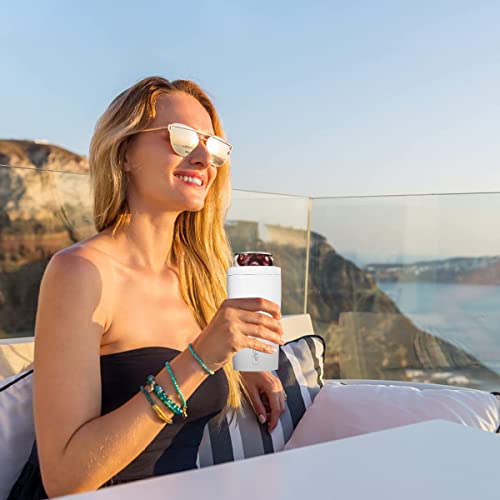 4 In 1 Insulated Slim Can Cooler For 12 Oz Cans And Beer Bottle - Keep 8 Hours Cold, Easy To Hold - Stainless Steel Can Holder, Double Walled Can Insulator For Hard Seltzer And More (Snow White) #TOP5