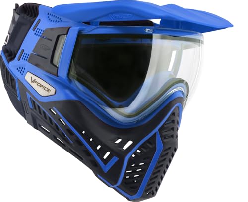 V-Force Profiler 2.0 Thermal Lense Paintball Mask Goggles - Black/Blue w/PBB Barrel Plug