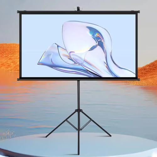 Pantalla portátil manual para proyector 72" 4:3 con trípode