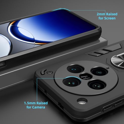 Image of NDCOM for Oppo Find X8 Pro Back Cover | Premium Oppo Find X8 Pro Case | Protective Oppo Find X8 Pro Cover with Sleek Design | Ring Holder Case