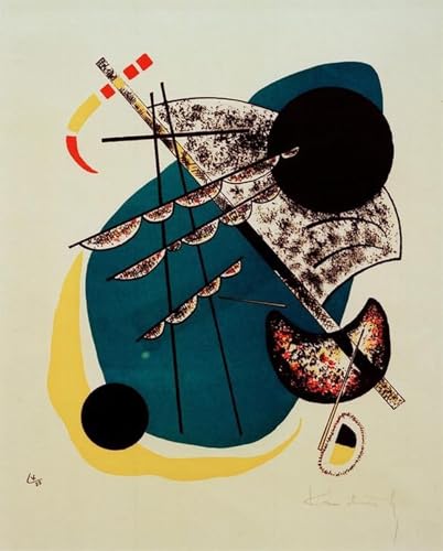 Tableau Kleine Welten II de Kandinsky - Impression d'Art Murale Vintage 60x90cm