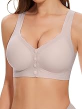 Women's Maternity Bra Wirefree Seemless Cotton for Front Button Closure Nursing Breastfeeding Pregnancy Bra (Multicolor - Pack of 1).