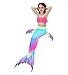 Hifunbay Cola de Sirena niña para Nadar Incluido Traje de Sirena baño...