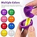 Garneck 25Pcs 5cm Plastic Hollow Raffle Balls Small Bingo Ball Bulk Colorful Party Game Balls for Voting Bingo and Table Activities for Entertaining Events and Gatherings