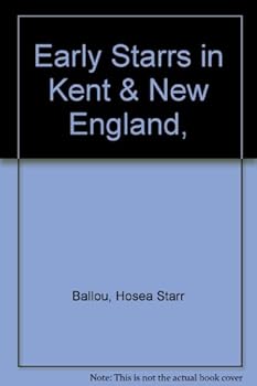 Hardcover Early Starrs in Kent & New England Book
