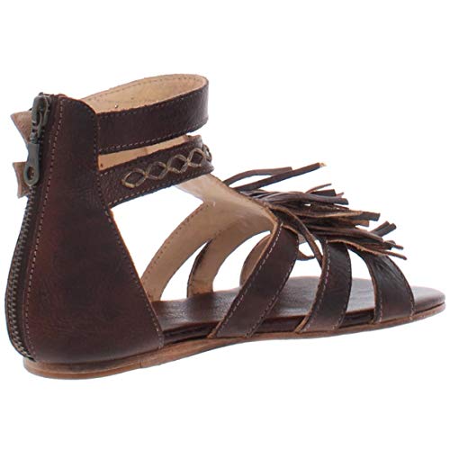 Bed|Stu Alena Womens Leather Sandal, Teak Rustic, Size 7 #TOP1