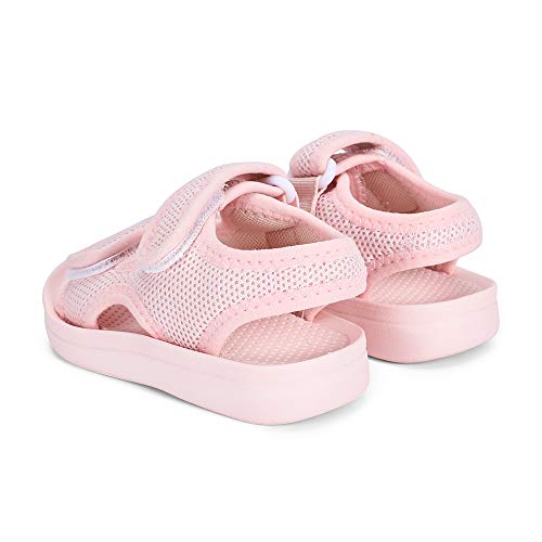 Image of MK MATT KEELY Unisex Kids Summer Slide Sandals Baby Comfort Anti-Slip Open Toe Adjustable Walking Beach Shower Shoes for Boys Girls