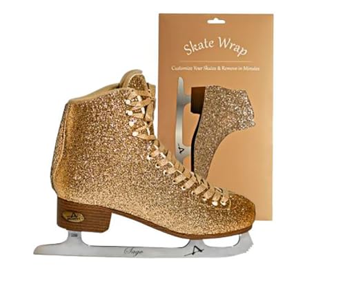 American Athletic Skate Wrap Womens Sparkle Gold, Medium