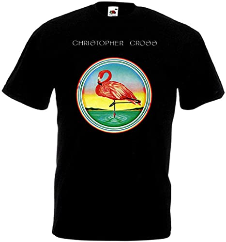 KGVVCS Christopher Cross v1 T Shirt Black Blue Green(Medium)