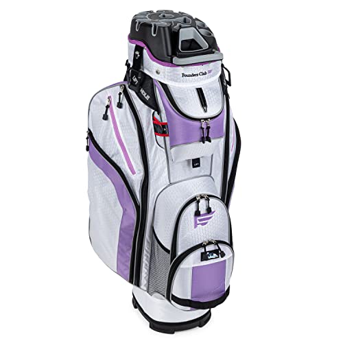 Image of Founders Club 3rd Generation Club Lock Organizer Golf Cart Bag with 14 Way Anti Rattle Divider Top- Free Snap On Rain Hood-Full Length Dividers