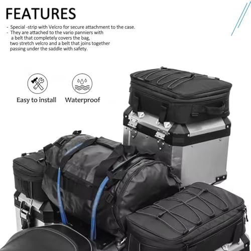 Alforjas impermeables expandibles 20L para BMW R1300 GS, modelo Z-EOJP-O, 3 unidades pack miniatura 2