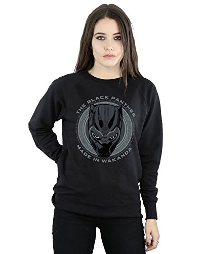 Marvel Women's Black Panther Made in Wakanda Sweatshirt Black Medium
