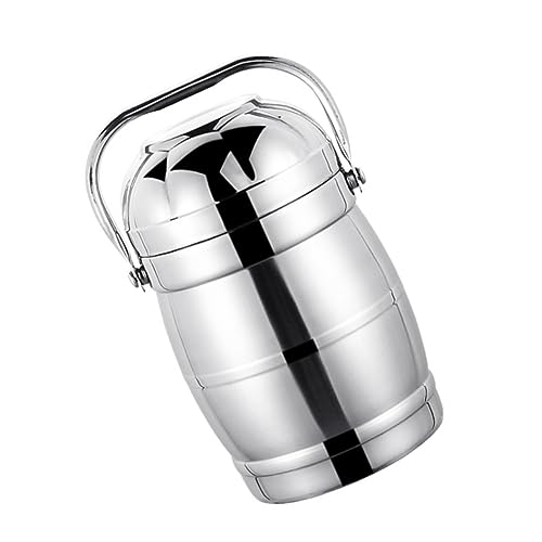 ELAYARD Thermal Lunch Container 2.2l Stainless Steel Vacuum Insulated Food Storage Box Dome Lid for School Office Travel