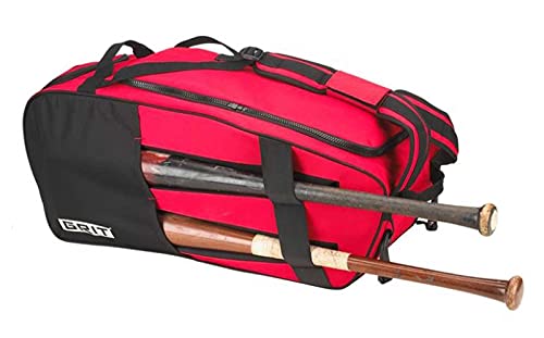 Grit Baseball Equipment Carrier Hybrid Duffel Backpack Bag - 27 in - Black3