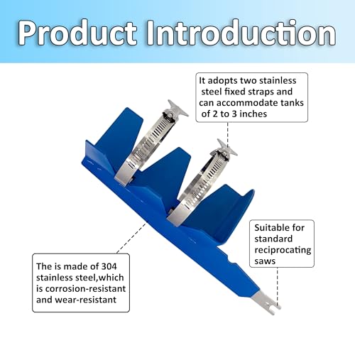 JIAXLTD paint shaker, spray can mixing tool, 304 stainless steel spray can shaker, double fixed belts stable firm, suitable for standard reciprocating saws, 2-3 inch spray cans - Thumbnail 3
