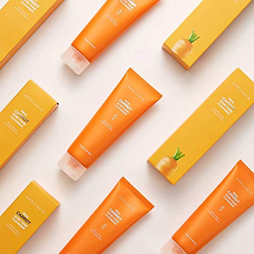 APRILSKIN Carrot Acne Foam Cleanser | Oily, sensitive, acne-prone skin | Deep cleans, controls sebum & relieves acne with BHAs | 4.05 oz | Cruelty-Free, No sulfates and artificial fragrance