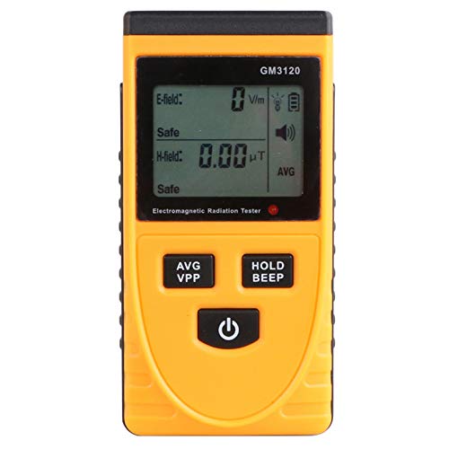 Preisvergleich Produktbild SYXZ EMF-Messgerät, elektromagnetisches Strahlungsdosimeter, Detektor, Handgerät, Emissionsprüfer, Gelb