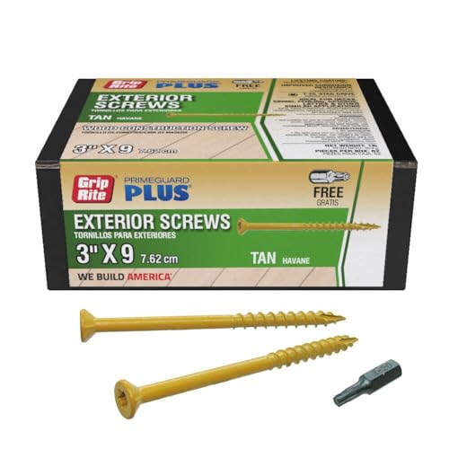 Grip-Rite L3STT1 Primeguard Plus #9 X 3 Wood To Wood Deck Screw cover