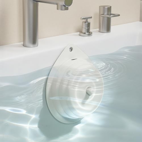 Bathtub Overflow Drain Cover Tub Silicone Magnetic Bathroom Overflow Drain Cover Overflow Drain Cover for Bathtub Bathroom Spa Accessories Adds Inches of Water to Your Tub for Deeper&Warmer Soak