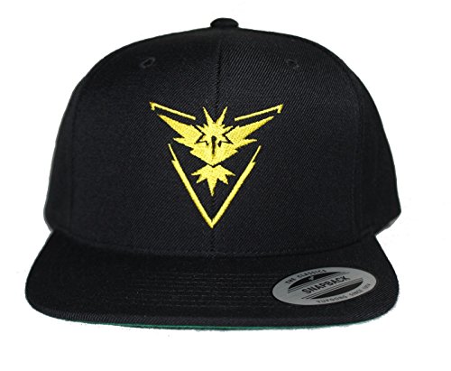 Pokemon Go - Team Mystic, Valor & Instinct Hats - Quality Caps for all Teams (Black Yupoong Instinct)