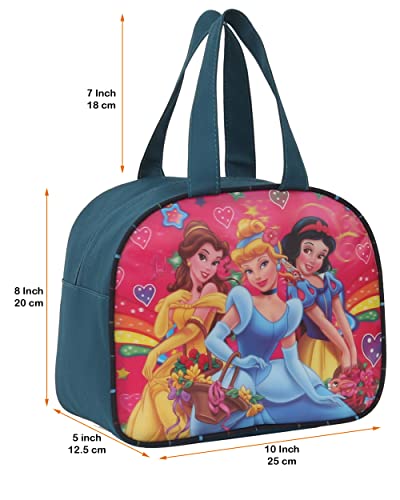 Image of STRONG LIFE Polyester Tiffin Picnic Work School Office Lunch Bag for Kids with Bottle Holder (Sky Blue)