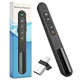 télécommande pour présentation powerpoint fnac Compatibilité étendue 2-en-1: Cette télécommande de présentation est équipée d’un récepteur double USB-A et USB-C intégré, compatible avec la majorité des ordinateurs portables et appareils modernes. Son design compact avec clip facilite le rangement et le transport. Elle fonctionne parfaitement avec les logiciels courants de présentation et de conférence.