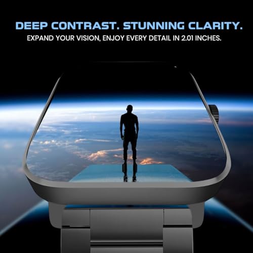 Image of GameSir H9 Smartwatch - Big Display | Bluetooth Calling | Heart Rate & SpO2 Monitor | 100+ Sports Modes | Long Battery | IP68 Waterproof | TFT Display | Design for Men & Women (Metal Black)