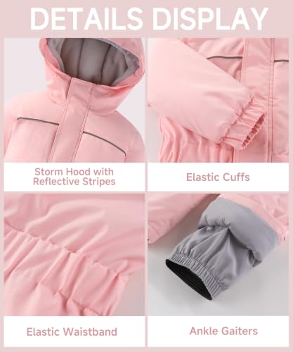 Image of M2C Boys Girls One Piece Snowsuit Winter Warm Ski Coveralls