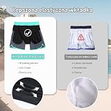 EDOTON Męskie kąpielówki kąpielowe regulowane szybkoschnące spodenki plażowe z kieszeniami jednokolorowy nadruk szorty kąpielowe S-XXL, L