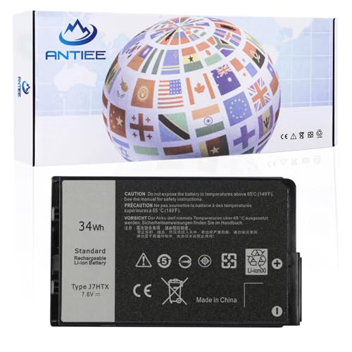 Image of 34Wh J7HTX 7XNTR Battery for Dell Latitude 7202 7212 7220 Rugged Extreme