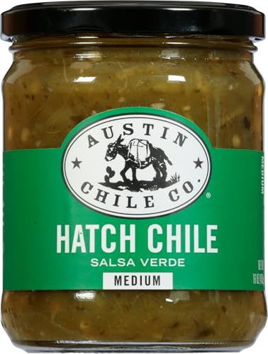 Generic A.ustin Chile Company Green Hatch Salsa 16OZ Pack of 6