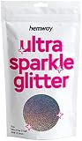 Hemway Premium Ultra Sparkle Glitter Multi Purpose Metallic Flake for Arts Crafts Nails Cosmetics Re