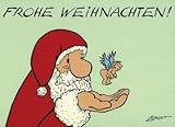 Postkarte A6 • 0601 'Frohe Weihnachten'' von Inkognito • Künstler: LORIOT DESIGN GMBH © Loriot • Satire
