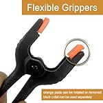 30 Pcs 3.5 Inch Plastic Spring Clamps, Black Heavy Duty Clips, Small Spring Clamps for Backdrop Stand, Crafts, Photography, Woodworking, Home Projects, Banner, Balloon Arch, Clamp with Flexible Pads - Image 4