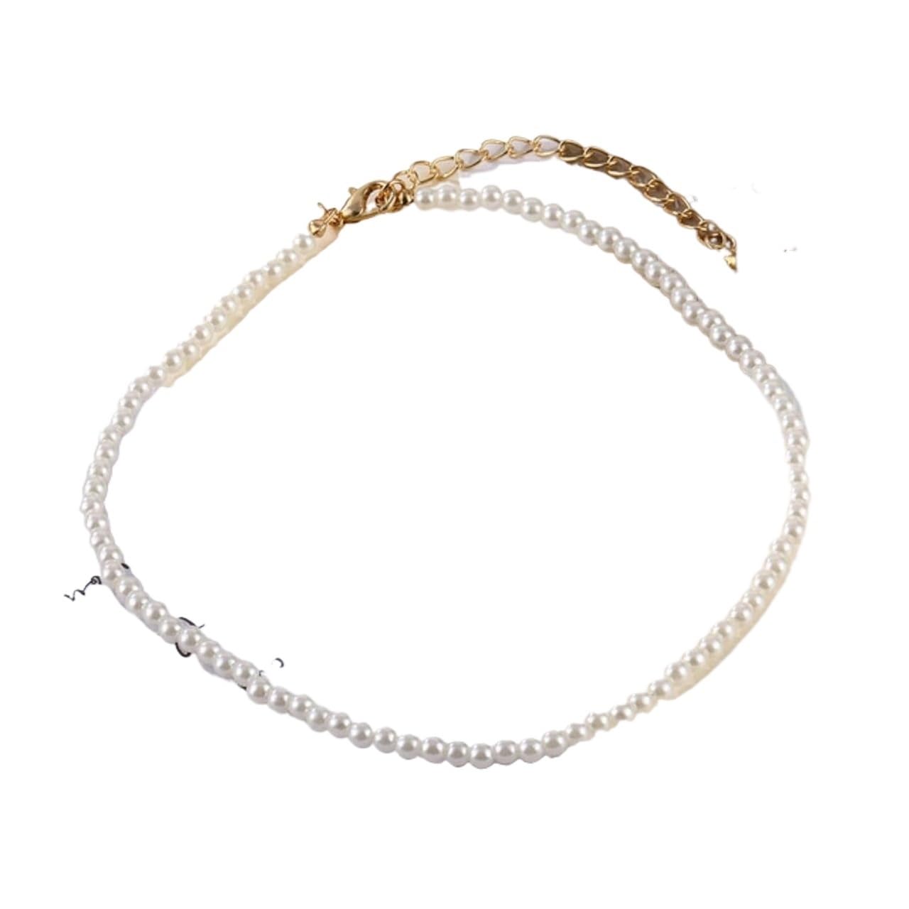 Collar con colgante de flor en capas de oro for mujer, cadena de perlas y margaritas pequeñas de estilo bohemio, joyería femenina, regalos ，Collares