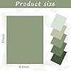 Whaline 50 Sheets 8.5 x 11 Inch Assorted Sage Green Card Stock Paper 5 Gradient Colors Solid Core Scrapbook Paper for Print DIY Crafts Making Supplies, 65lb #1